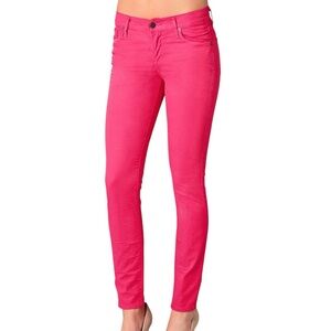Citizens of Humanity Thompson Medium Rise Skinny Jeans in Shocking Pink
